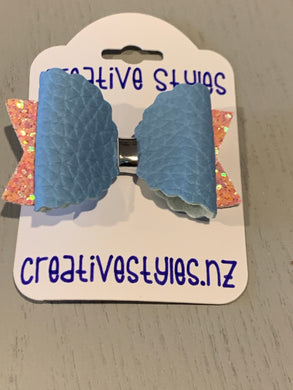 Bow - Blue & Orange