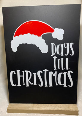 Christmas Countdown Board - Santa